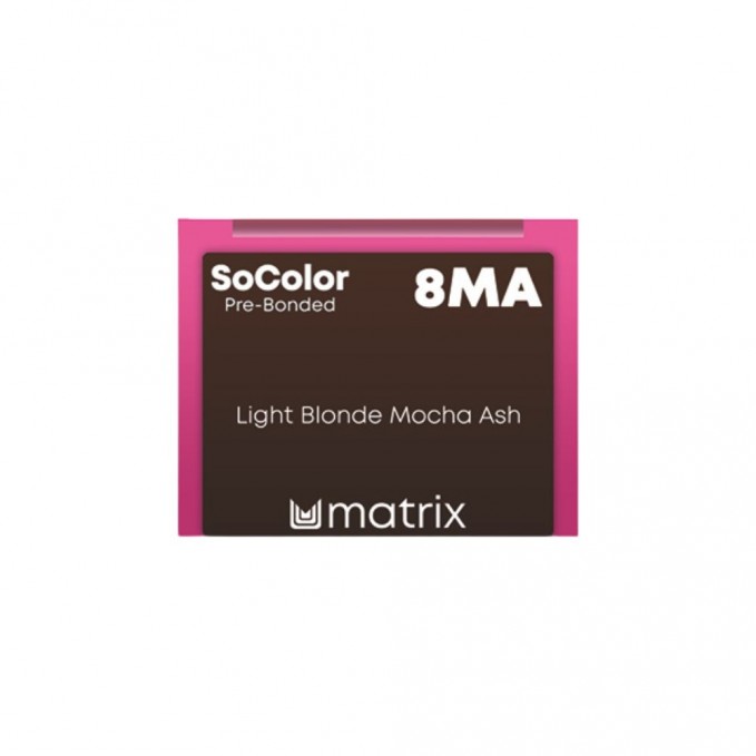Matrix SoColor - Vopsea de par permanenta 8MA Light Blonde Mocha Ash 90ml