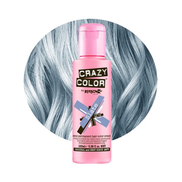 Crazy Color - Crema nuantatoare semi permanenta no.74 Slate 100ml Crazy Color - Crema nuantatoare semi permanenta no.74 Slate 100ml