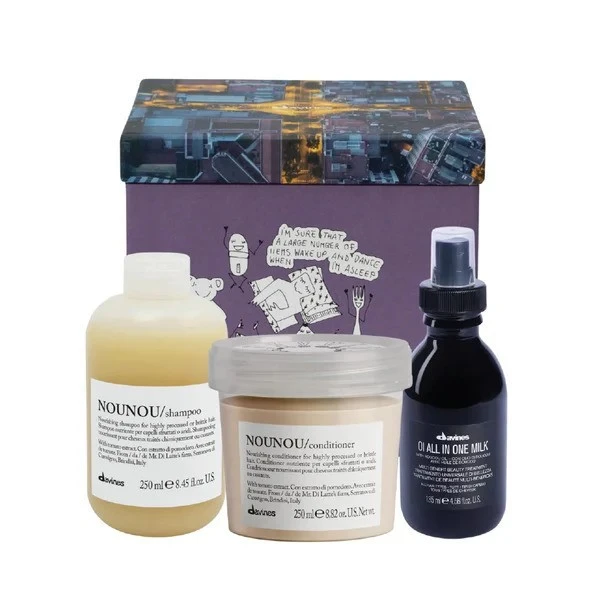 Davines - Pachet nutritiv pentru par uscat si deteriorat The Confident