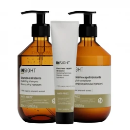Insight Anti-Frizz - Pachet netezire si hidratare Sh+Bls+Masca (900ml)