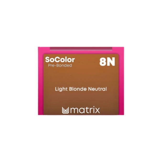 Matrix SoColor - Vopsea de par permanenta 8N Light Blonde Neutral 90ml