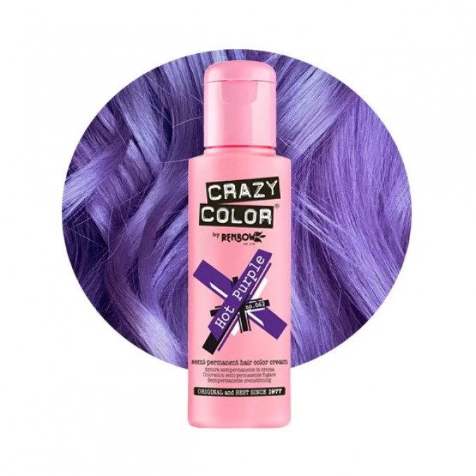 Crazy Color - Crema nuantatoare semi permanenta no.062 Hot Purple