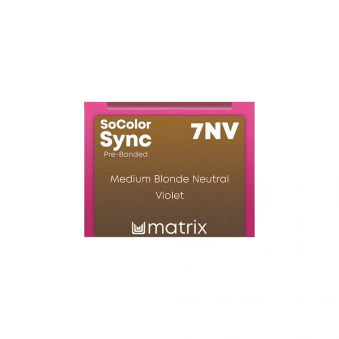 Matrix Sync - Vopsea de par demipermanenta 7NV Medium Blonde Neutral ...