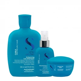 Alfaparf Curls - Pachet par cret/ondulat sh 250ml+masca 200ml+spray 125ml