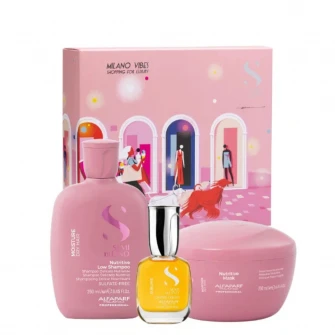 Alfaparf Moisture - Set de hidratare par uscat Milano Vibes