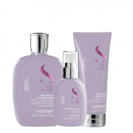 Alfaparf Smoothing - Pachet de netezire sh 250ml+cond 200ml+crema 125ml