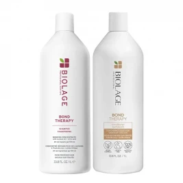 Biolage Bond Therapy - Pachet par supraprocesat Sampon 1L+Balsam 1L