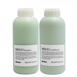 Davines - Pachet anti-rupere par degradat si fragil Melu Sh 1L+Bls 1L