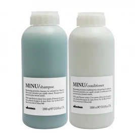 Davines - Pachet ingrijire si protectie par vopsit Minu Sh 1L+Bls 1L