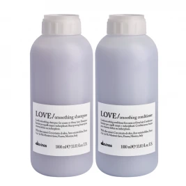 Davines - Pachet netezire par aspru / rebel Love Smoothing Sh 1L+Bls 1L