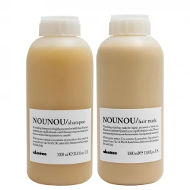 Davines - Pachet nutritiv par uscat si procesat NouNou Sh 1L+Masca 1L