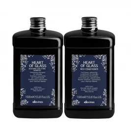 Davines - Pachet par blond pigment violet Heart of Glass Sh 1L+Bls 1L