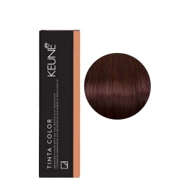Keune - Vopsea de par permanenta nr.4/45 Medium brown copper mahogany 60ml