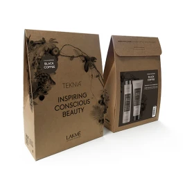 Lakme Teknia Refresh - Pachet nuantator sampon si masca Black Coffee 550ml