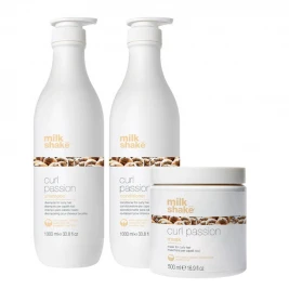 Milk Shake Curl Passion - Pachet par cret Sh 1L+Bls 1L+Masca 500ml