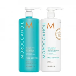 Moroccanoil Frizz Control - Pachet anti-frizz si netezire SH 1L+BLS 1L