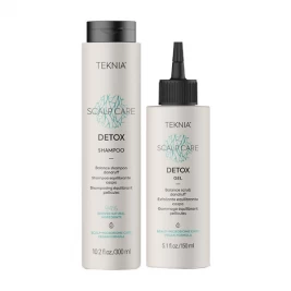 Lakme Teknia Scalp Care Detox - Pachet anti matreata sampon 300ml + scrub 150ml