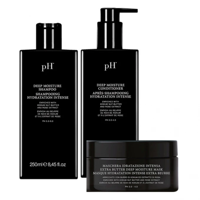 pH Laboratories - Pachet hidratare par uscat Deep Moisture sh+cond ...