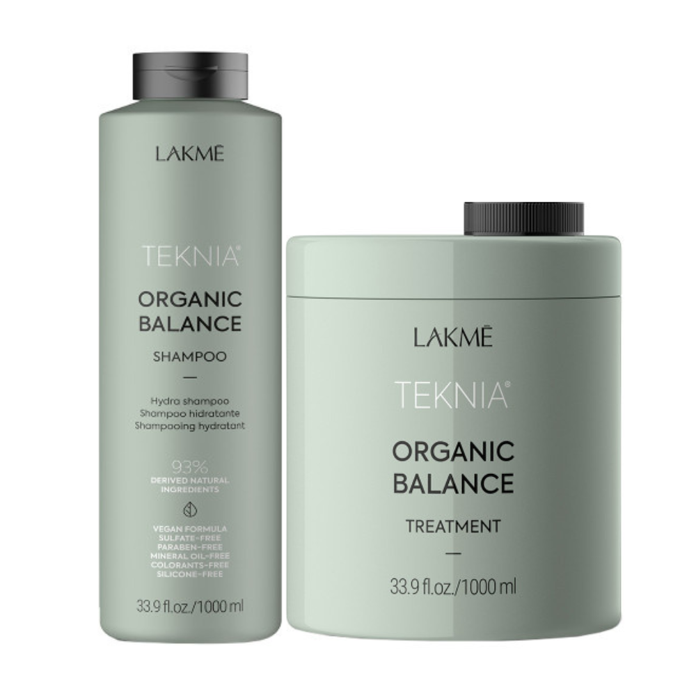 Lakme Teknia Organic Balance – Pachet de hidratare fara sulfati sampon 1L + masca 1L haircare.ro imagine noua