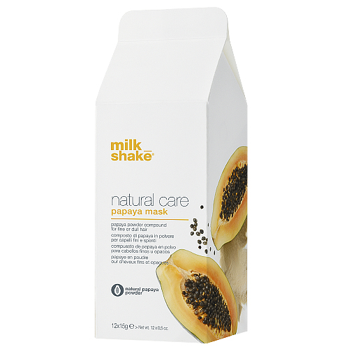 Milk Shake Natural Care – Masca pudra pentru par fin sau tern Papaya 12x15g haircare.ro imagine