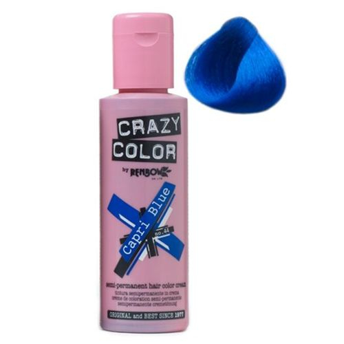 Crazy Color – Vopsea Crema Demipermanenta Capri Blue 44 Crazy Color imagine noua