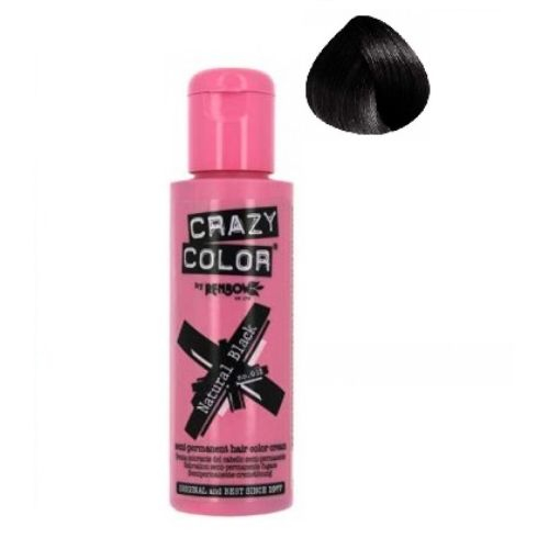 Crazy Color – Vopsea Crema Demipermanenta Natural Black 32 Crazy Color imagine