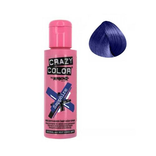 Crazy Color – Vopsea Crema Demipermanenta Sapphire 72 Crazy Color imagine noua
