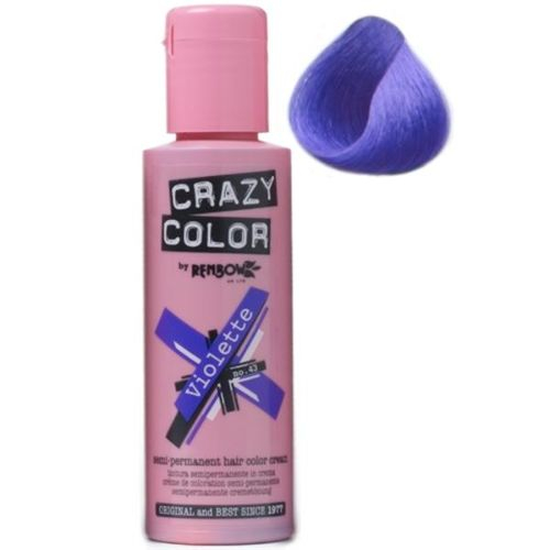 Crazy Color – Vopsea Crema Demipermanenta Violette 43 Crazy Color imagine noua