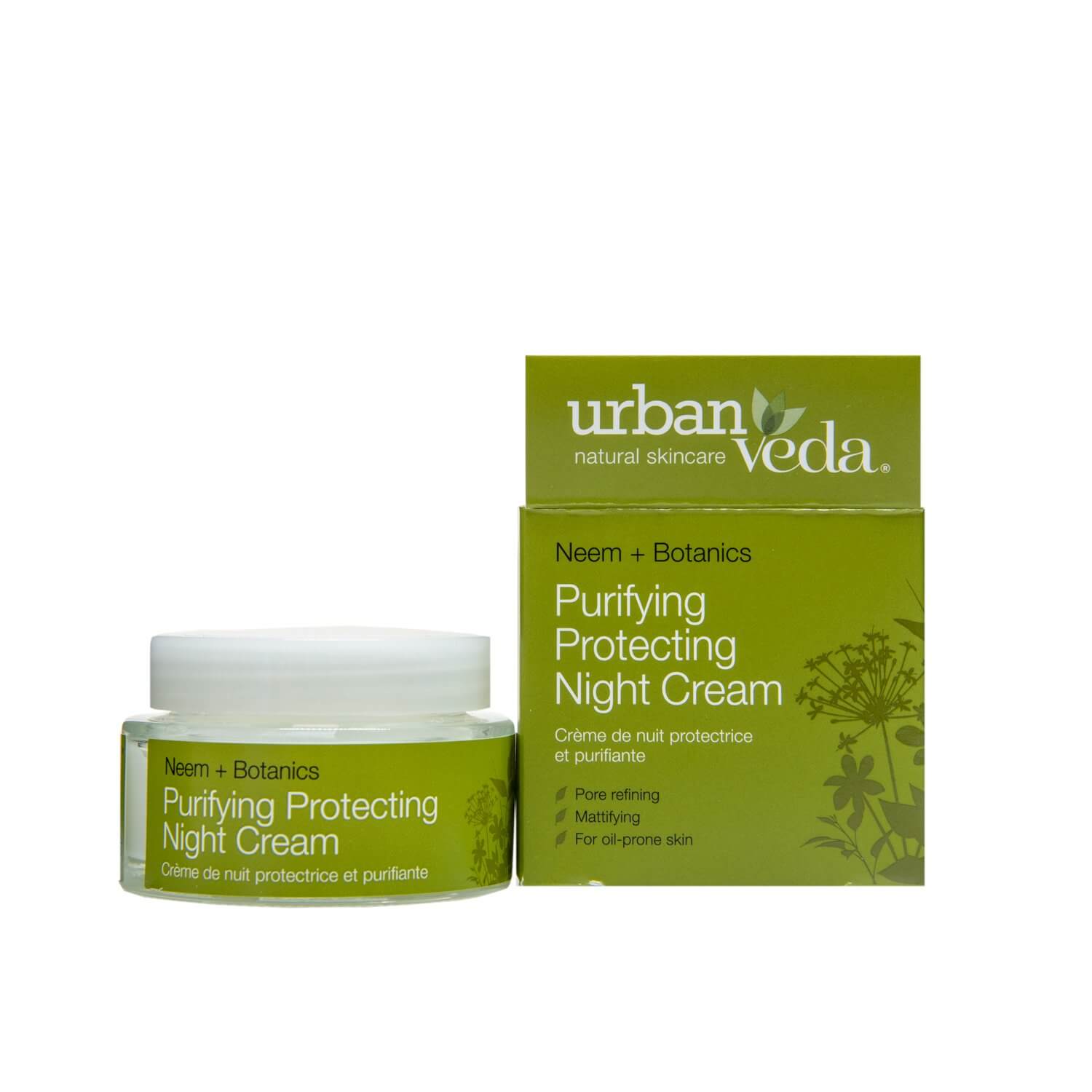 Urban Veda Purifying Crema de noapte protectiva pentru ten gras, cu extract de neem 50 ml haircare.ro imagine noua