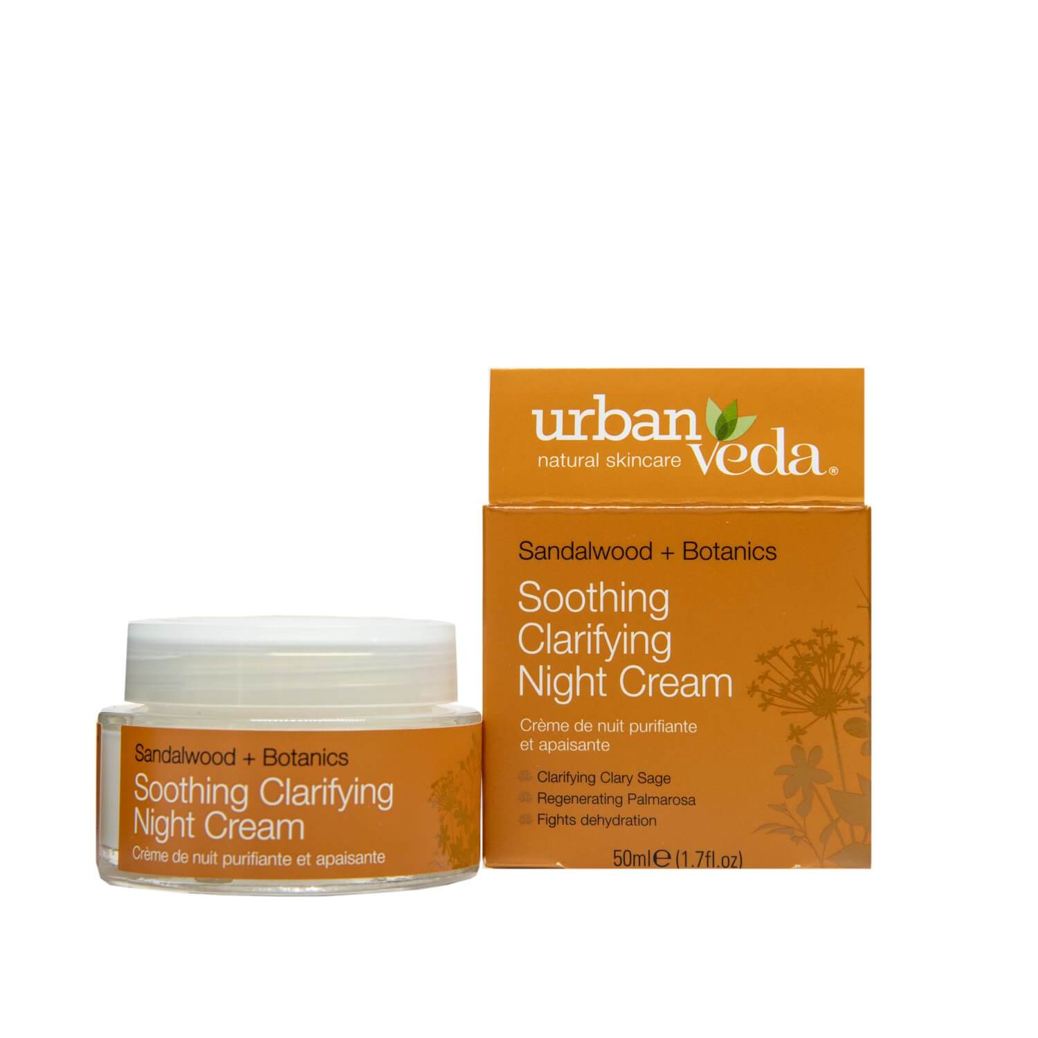 Urban Veda Soothing Crema de noapte hidratanta, ten sensibil, cu extract lemn de santal organic 50 ml haircare.ro imagine noua