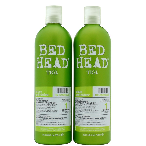 Tigi Bed Head Re-Energize – Pachet revitalizant Urban Antidotes Sampon+Balsam 1500ml haircare.ro imagine noua